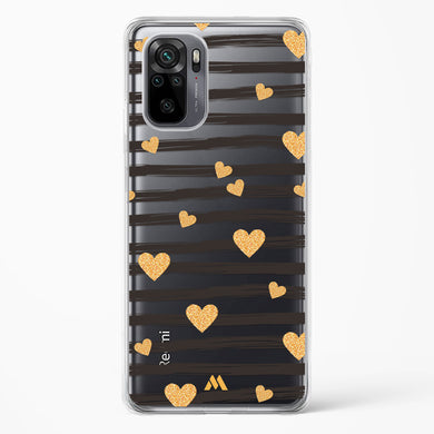 Hearts in Gold Crystal Clear Transparent Case (Xiaomi)