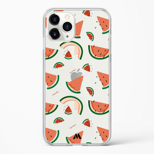Watermelon Slices Crystal Clear Transparent Case-(Apple)