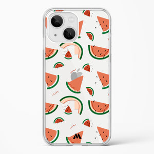 Watermelon Slices Crystal Clear Transparent Case-(Apple)