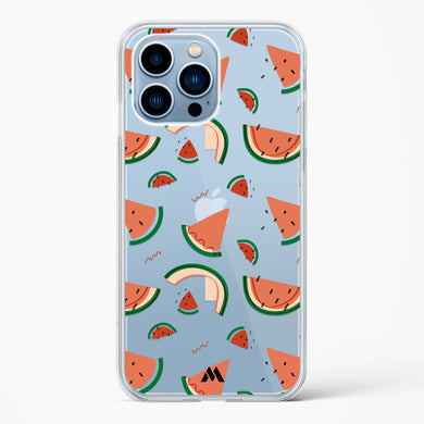 Watermelon Slices Crystal Clear Transparent Case-(Apple)