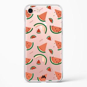 Watermelon Slices Crystal Clear Transparent Case-(Apple)