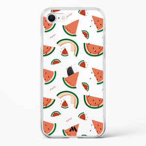 Watermelon Slices Crystal Clear Transparent Case-(Apple)