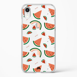 Watermelon Slices Crystal Clear Transparent Case-(Apple)