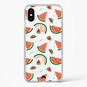 Watermelon Slices Crystal Clear Transparent Case-(Apple)