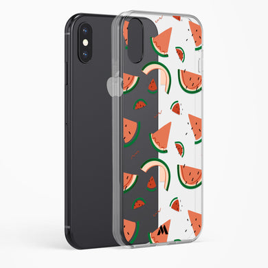 Watermelon Slices Crystal Clear Transparent Case-(Apple)