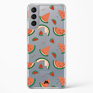 Watermelon Slices Crystal Clear Transparent Case-(Samsung)