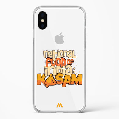 National Food Kasam Crystal Clear Transparent Case (Apple)