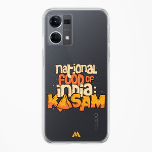 National Food Kasam Crystal Clear Transparent Case-(Oppo)