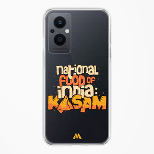 National Food Kasam Crystal Clear Transparent Case-(Oppo)