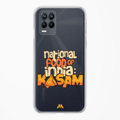 National Food Kasam Crystal Clear Transparent Case-(Realme)