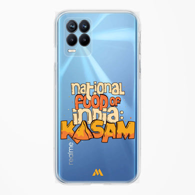 National Food Kasam Crystal Clear Transparent Case-(Realme)