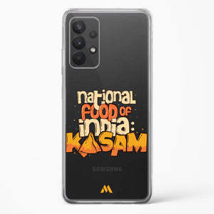 National Food Kasam Crystal Clear Transparent Case-(Samsung)