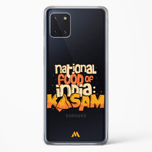 National Food Kasam Crystal Clear Transparent Case-(Samsung)