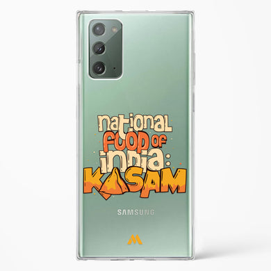 National Food Kasam Crystal Clear Transparent Case-(Samsung)
