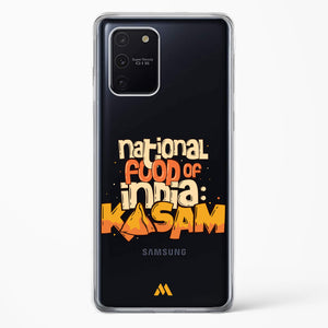 National Food Kasam Crystal Clear Transparent Case-(Samsung)