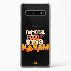 National Food Kasam Crystal Clear Transparent Case-(Samsung)