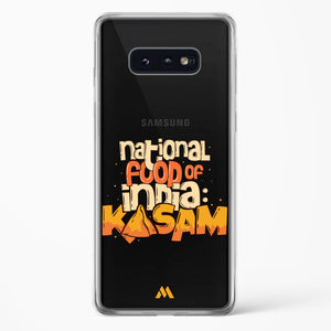 National Food Kasam Crystal Clear Transparent Case-(Samsung)
