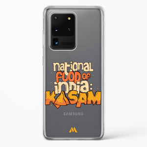 National Food Kasam Crystal Clear Transparent Case-(Samsung)