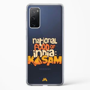National Food Kasam Crystal Clear Transparent Case-(Samsung)