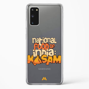 National Food Kasam Crystal Clear Transparent Case-(Samsung)