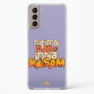 National Food Kasam Crystal Clear Transparent Case-(Samsung)