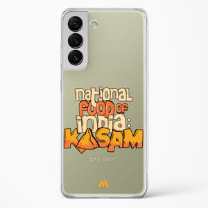 National Food Kasam Crystal Clear Transparent Case-(Samsung)