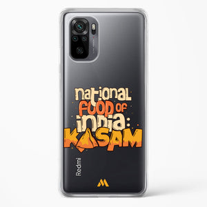 National Food Kasam Crystal Clear Transparent Case-(Xiaomi)