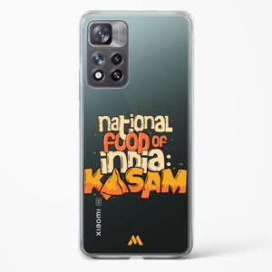 National Food Kasam Crystal Clear Transparent Case-(Xiaomi)