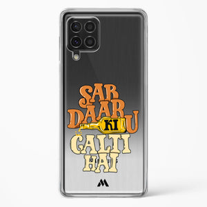 Sab Daaru Ki Galti Hai Crystal Clear Transparent Case-(Samsung)