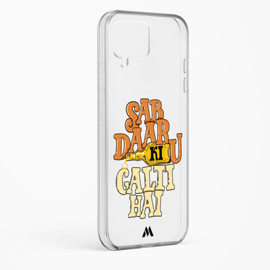 Sab Daaru Ki Galti Hai Crystal Clear Transparent Case-(Samsung)