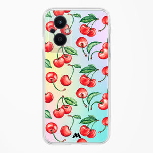 Cherry Surprise Crystal Clear Transparent Case-(Oppo)