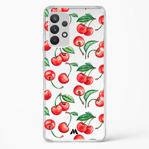 Cherry Surprise Crystal Clear Transparent Case-(Samsung)