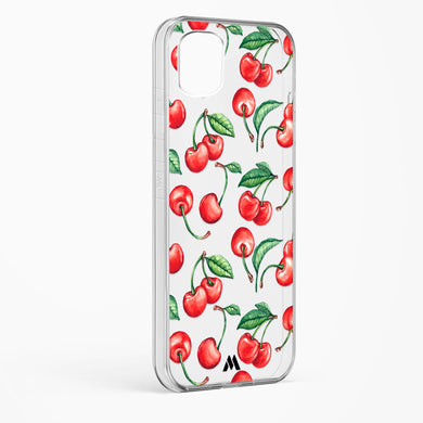 Cherry Surprise Crystal Clear Transparent Case-(Samsung)