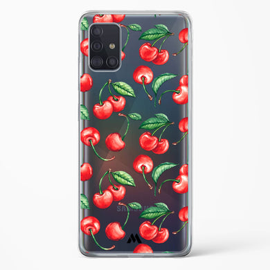 Cherry Surprise Crystal Clear Transparent Case-(Samsung)