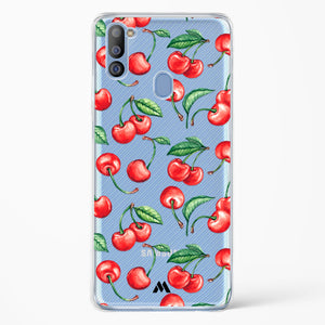 Cherry Surprise Crystal Clear Transparent Case-(Samsung)