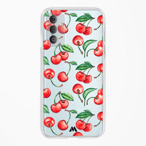 Cherry Surprise Crystal Clear Transparent Case-(Samsung)