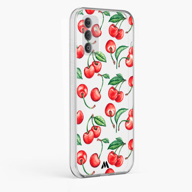 Cherry Surprise Crystal Clear Transparent Case-(Samsung)