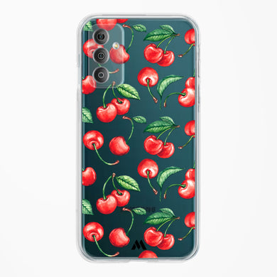 Cherry Surprise Crystal Clear Transparent Case-(Samsung)