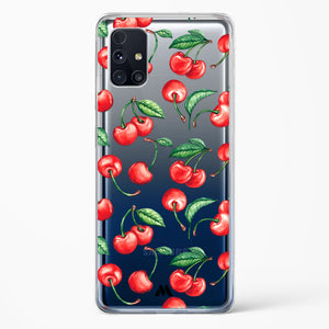 Cherry Surprise Crystal Clear Transparent Case-(Samsung)
