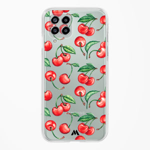 Cherry Surprise Crystal Clear Transparent Case-(Samsung)