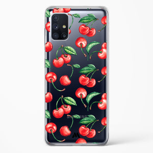 Cherry Surprise Crystal Clear Transparent Case-(Samsung)
