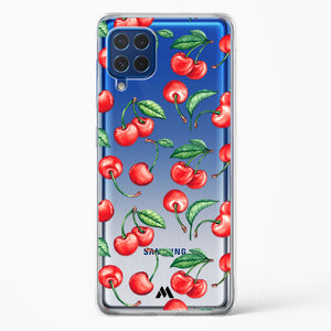 Cherry Surprise Crystal Clear Transparent Case-(Samsung)
