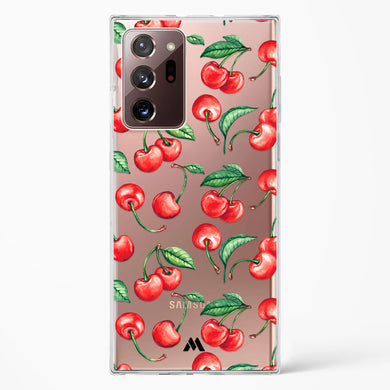 Cherry Surprise Crystal Clear Transparent Case-(Samsung)