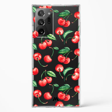 Cherry Surprise Crystal Clear Transparent Case-(Samsung)