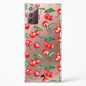 Cherry Surprise Crystal Clear Transparent Case-(Samsung)