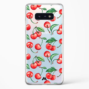 Cherry Surprise Crystal Clear Transparent Case-(Samsung)