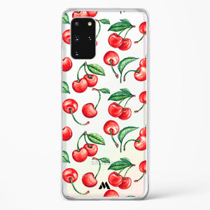 Cherry Surprise Crystal Clear Transparent Case-(Samsung)