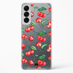 Cherry Surprise Crystal Clear Transparent Case-(Samsung)