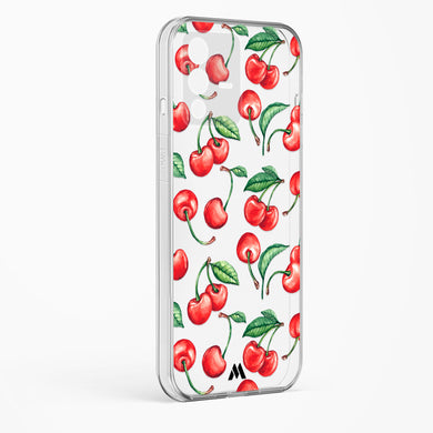 Cherry Surprise Crystal Clear Transparent Case-(Vivo)