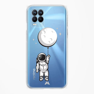 Moon Balloon Crystal Clear Transparent Case-(Realme)